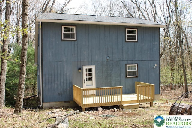 95 Piney Woods Dr, Penn Forest Township, PA 18229 - back of house featuring a deck