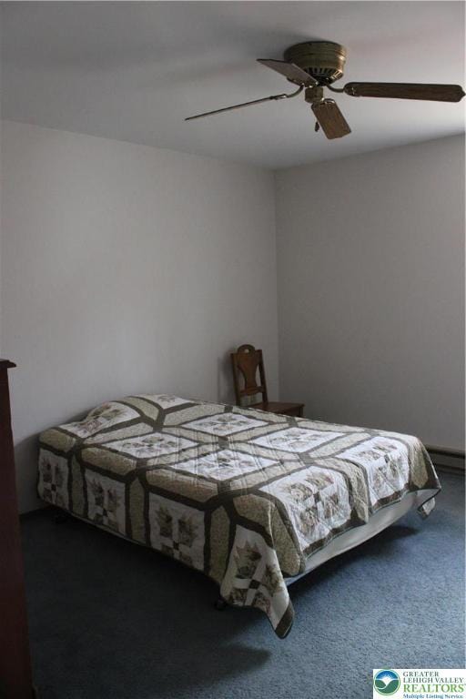 95 Piney Woods Dr, Penn Forest Township, PA 18229 - bedroom with carpet flooring and ceiling fan