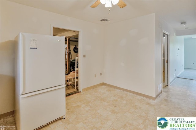 3 Dusty Rd, Palmer Twp, PA 18045 - spare room featuring a ceiling fan, baseboards, and visible vents