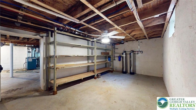 view of unfinished below grade area