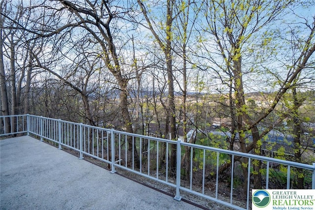 view of balcony