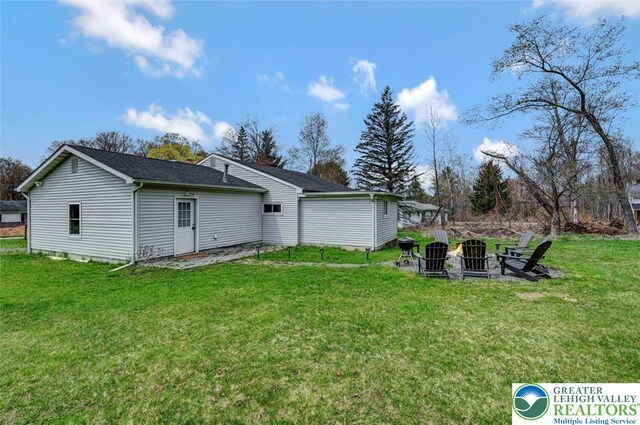 134 Altemose Rd, Tobyhanna Twp, PA 18347 - back of property featuring a yard