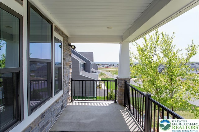 view of balcony
