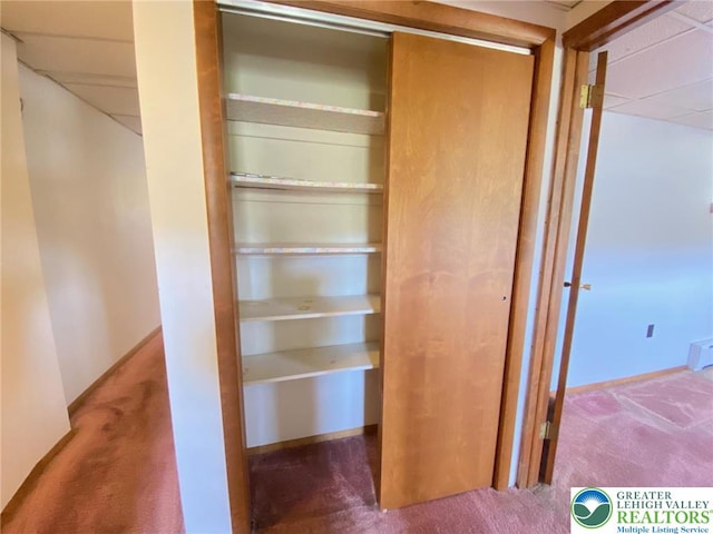 view of closet