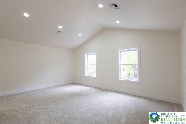 21 Piute Trl, Penn Forest Township, PA 18210 - bonus room with carpet floors, lofted ceiling, recessed lighting, and baseboards