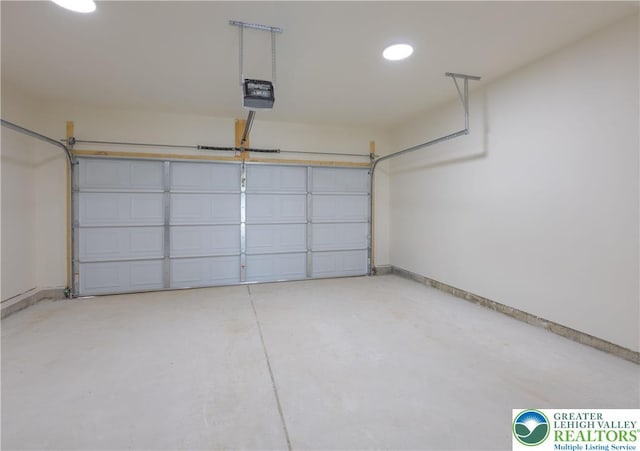 21 Piute Trl, Penn Forest Township, PA 18210 - garage with a garage door opener, baseboards, and recessed lighting