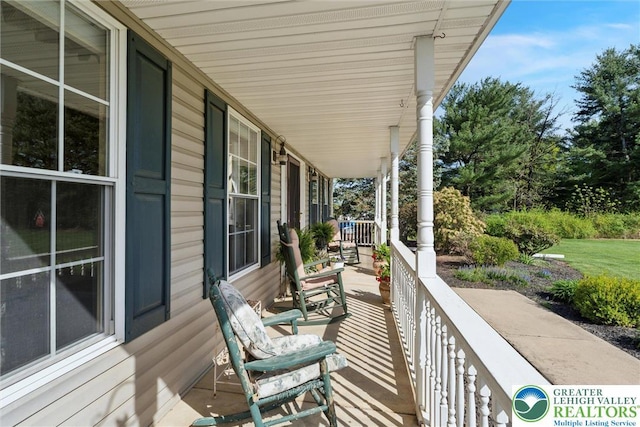 2735 Limeport Rd, Milford Twp, PA 18951 - balcony featuring a porch
