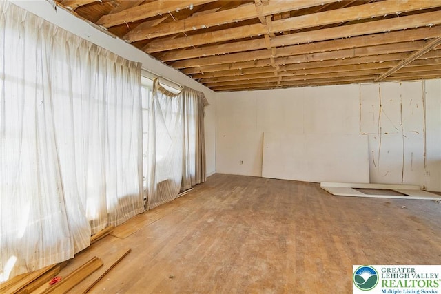 interior space with light wood-style flooring