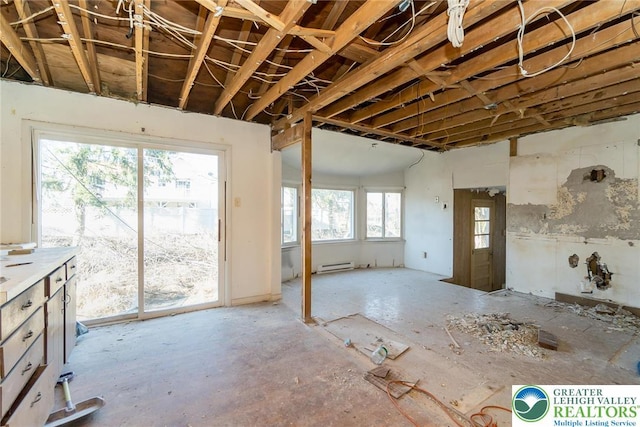 miscellaneous room with a baseboard radiator