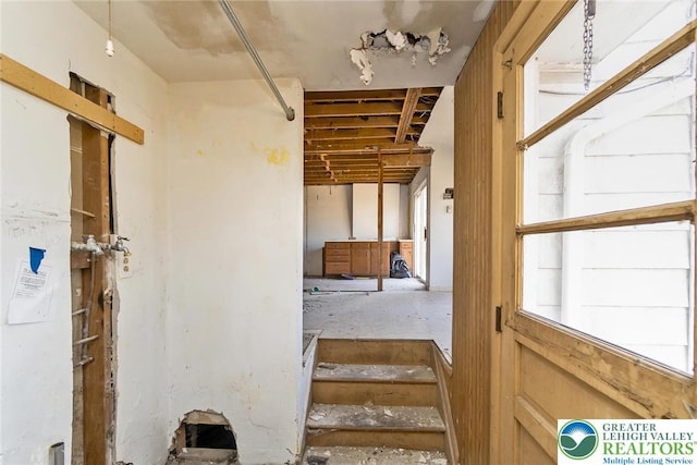 view of stairs