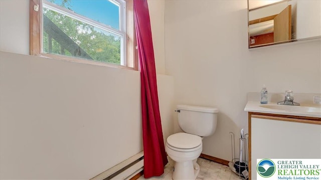 838 Cayuga Way, Stroud Twp, PA 18360 - bathroom featuring toilet and vanity