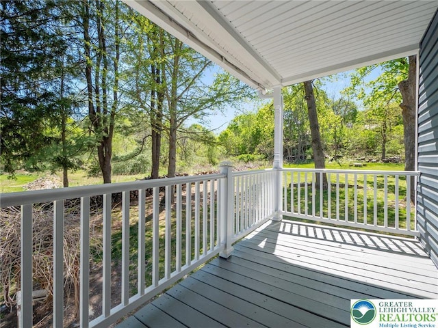 view of deck