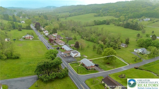 1804 Long Run Rd, Pa, PA 17972 - birds eye view of property featuring a rural view