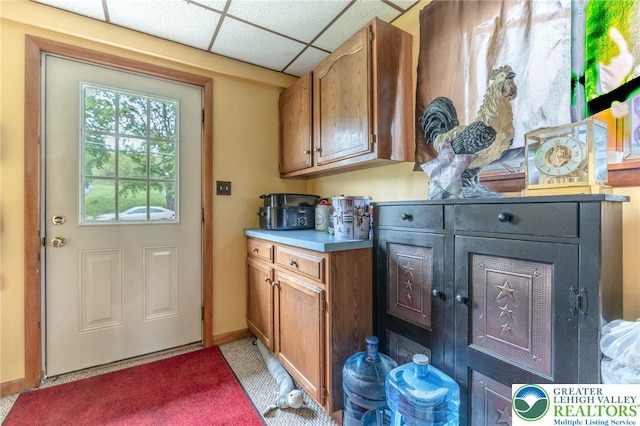 1804 Long Run Rd, Pa, PA 17972 - clothes washing area featuring baseboards and light colored carpet
