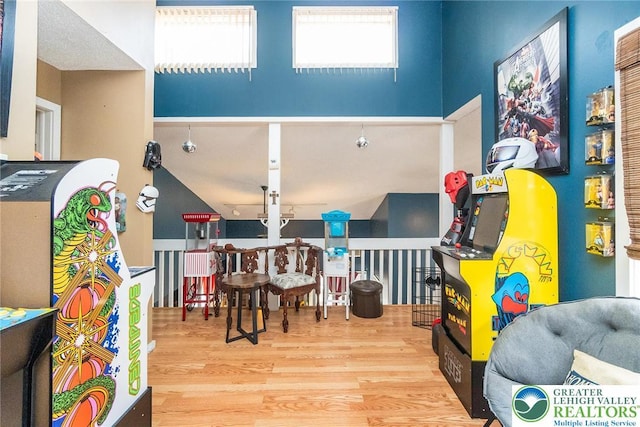 1231 Kensington Dr, Stroud Twp, PA 18301 - game room featuring wood finished floors