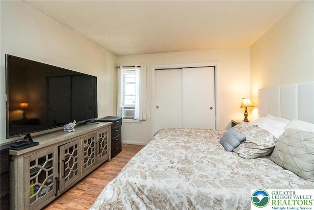 1231 Kensington Dr, Stroud Twp, PA 18301 - bedroom with light wood-style floors and a closet
