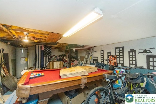 1231 Kensington Dr, Stroud Twp, PA 18301 - game room featuring water heater