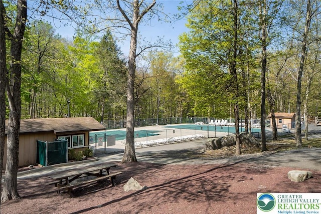 1231 Kensington Dr, Stroud Twp, PA 18301 - view of swimming pool with fence and a fenced in pool