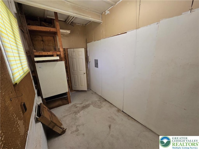 view of basement