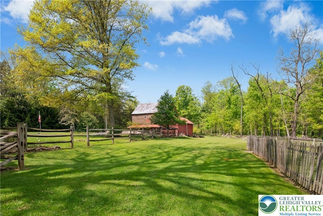8043 Richlandtown Rd, East Rockhill Twp, PA 18951 - view of yard featuring a barn, an outdoor structure, and a view of trees