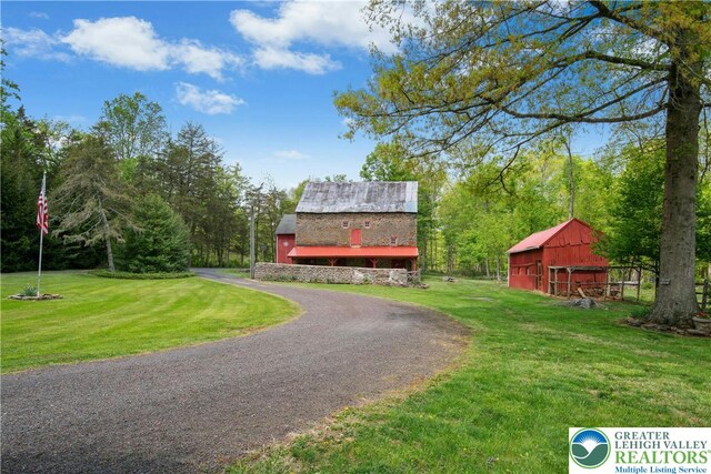 8043 Richlandtown Rd, East Rockhill Twp, PA 18951 - exterior space with a lawn