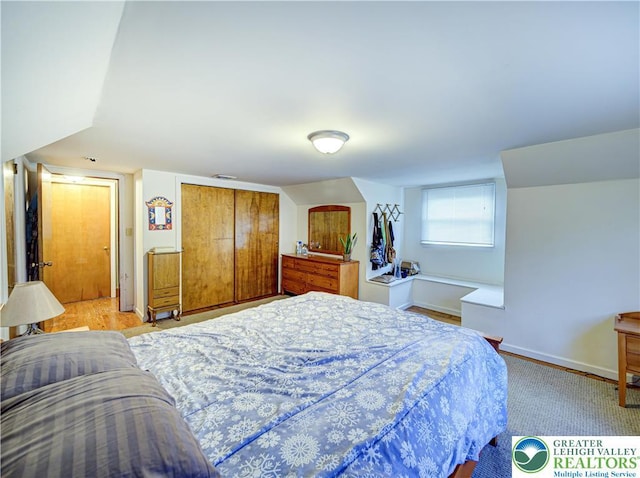 bedroom featuring baseboards