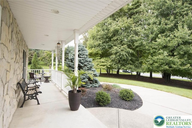 2690 Greens Dr, Lower Saucon Twp, PA 18055 - view of patio featuring a porch