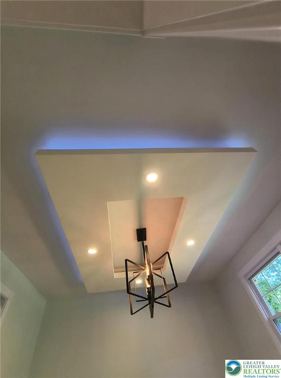 detailed view of recessed lighting