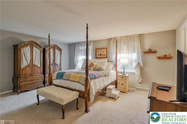 1245 Valley View Dr, Lower Macungie Twp, PA 18103 - bedroom with light carpet and baseboards