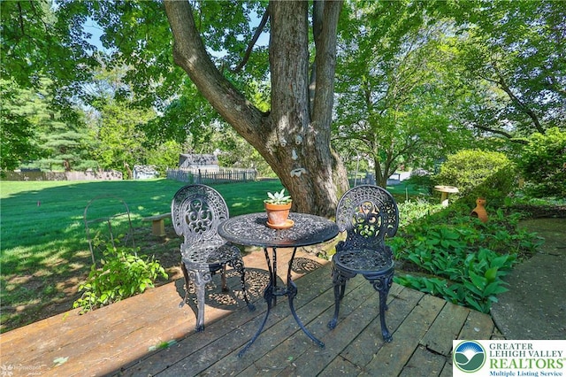 1245 Valley View Dr, Lower Macungie Twp, PA 18103 - view of patio / terrace with a wooden deck