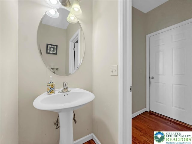 4527 Bellflower Way, Upper Macungie Twp, PA 18104 - bathroom with wood finished floors and baseboards