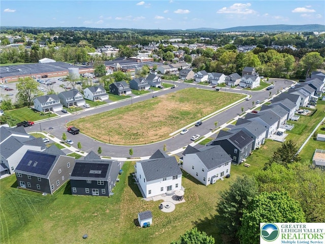 aerial perspective of suburban area