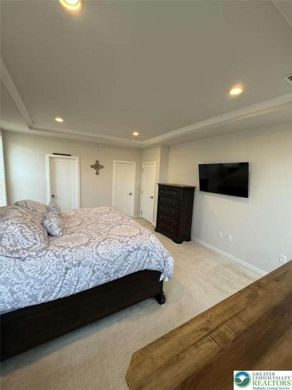 6907 Cedar Dr, East Allen Twp, PA 18014 - carpeted bedroom with recessed lighting and baseboards