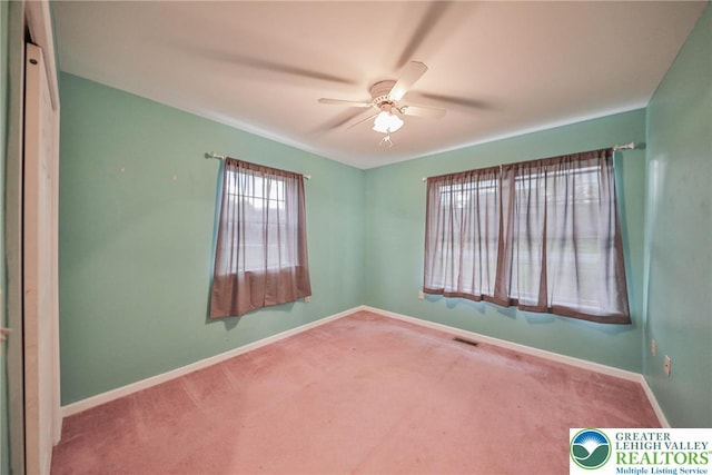 4579 W Mountain View Dr, Lehigh Twp, PA 18088 - carpeted spare room with a ceiling fan and baseboards