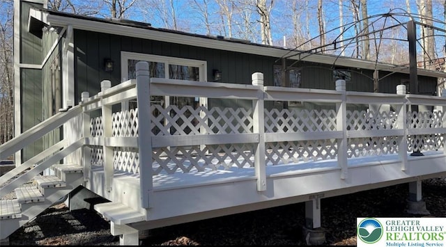 266 Maxatawny Dr, Coolbaugh Twp, PA 18347 - view of wooden deck