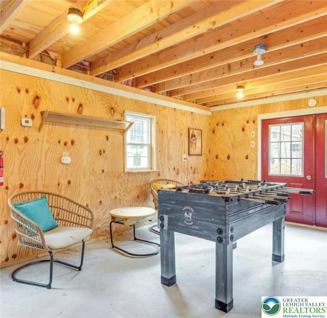 266 Maxatawny Dr, Coolbaugh Twp, PA 18347 - playroom with concrete flooring