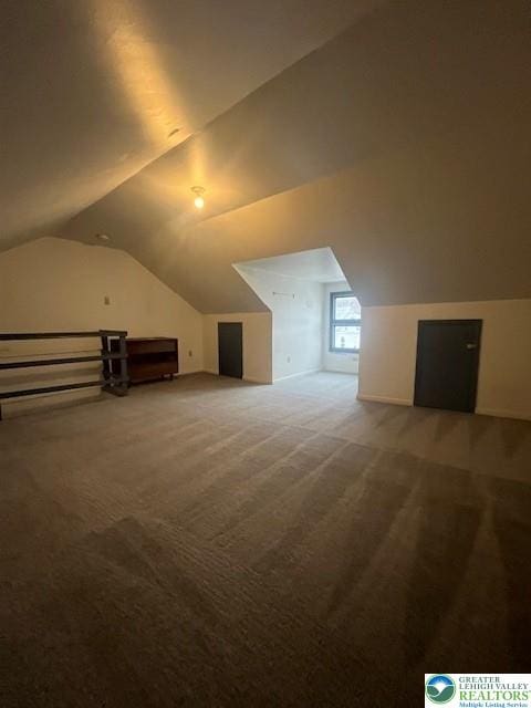 416 E Union St Unit 1 & 2, Tamaqua Borough, PA 18252 - bonus room with carpet floors and vaulted ceiling