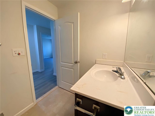 306 Redclover Ln, Upper Macungie Twp, PA 18104 - bathroom with vanity and baseboards