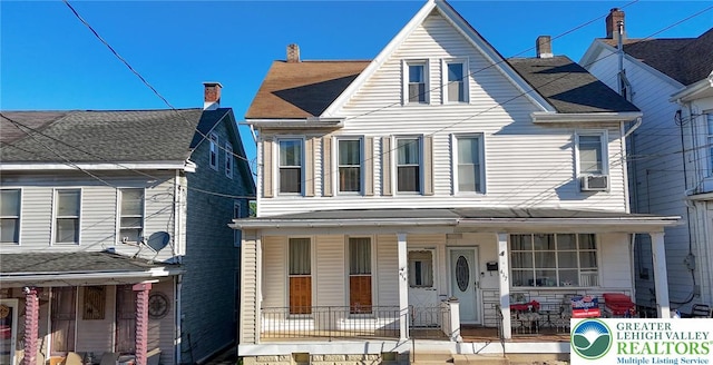 415 Hazle St, Tamaqua Borough, PA 18252 - view of front of house with a porch and cooling unit