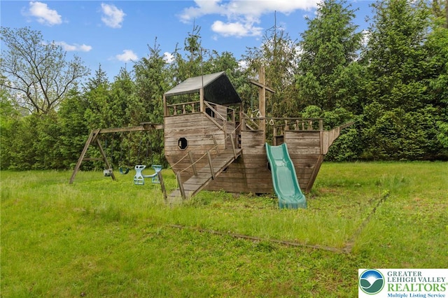 view of jungle gym