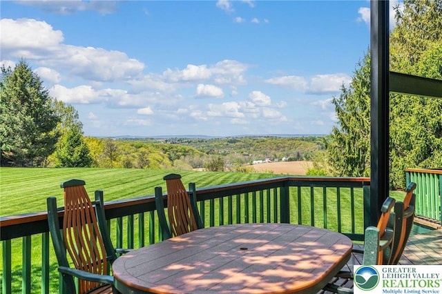 2342 Bobby Ct, South Whitehall Twp, PA 18069 - wooden terrace featuring a yard