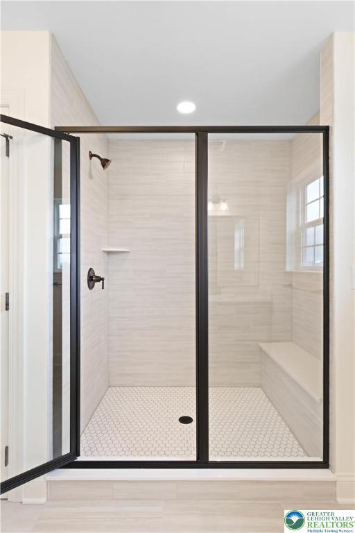 4779 Farrcroft Dr Unit 90, Forks Twp, PA 18040 - bathroom featuring a stall shower