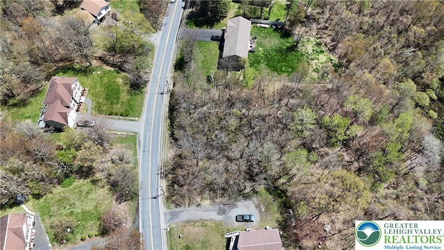 aerial view of property's location