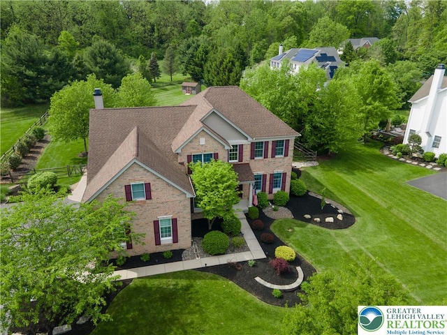 aerial view of property and surrounding area
