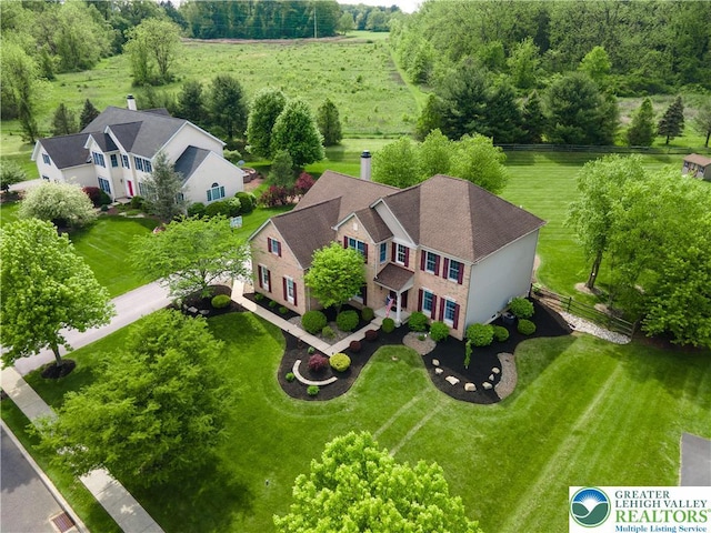 view from above of property