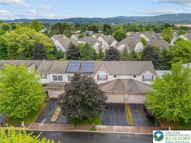 aerial perspective of suburban area