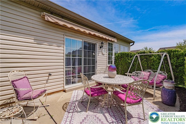 view of patio / terrace with outdoor dining space