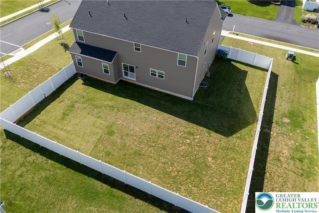 view from above of property
