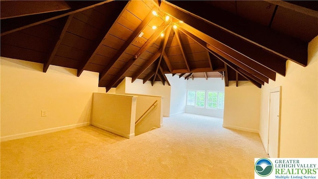 attic with an upstairs landing