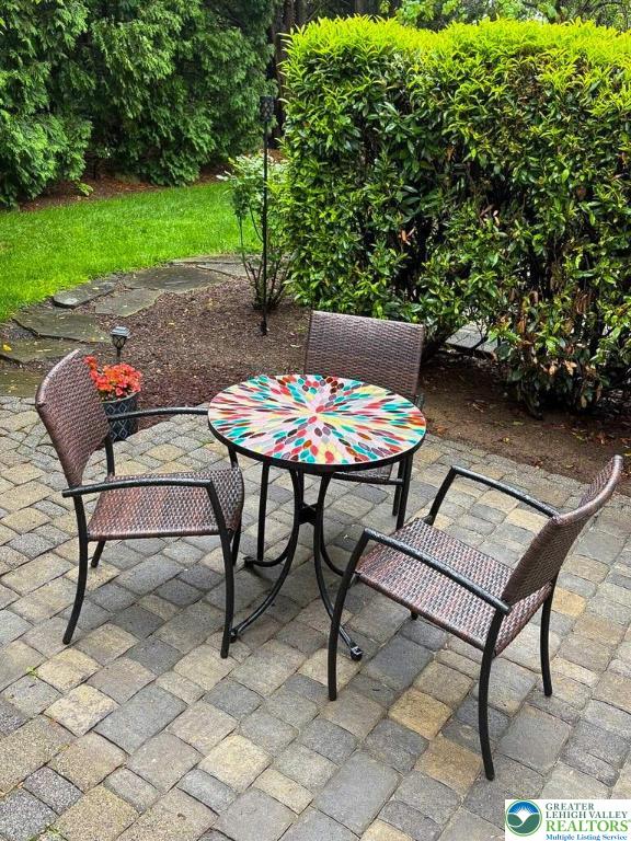view of patio with outdoor dining area